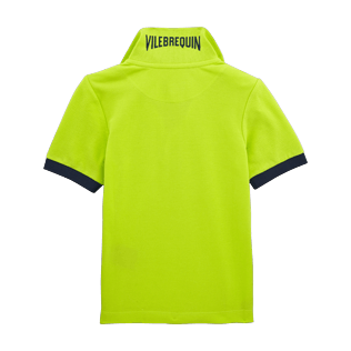 Bambino Polo Unita - Polo in piquet di cotone, Citronella back Bambino Polo Unita - Polo in piquet di cotone, Citronella back