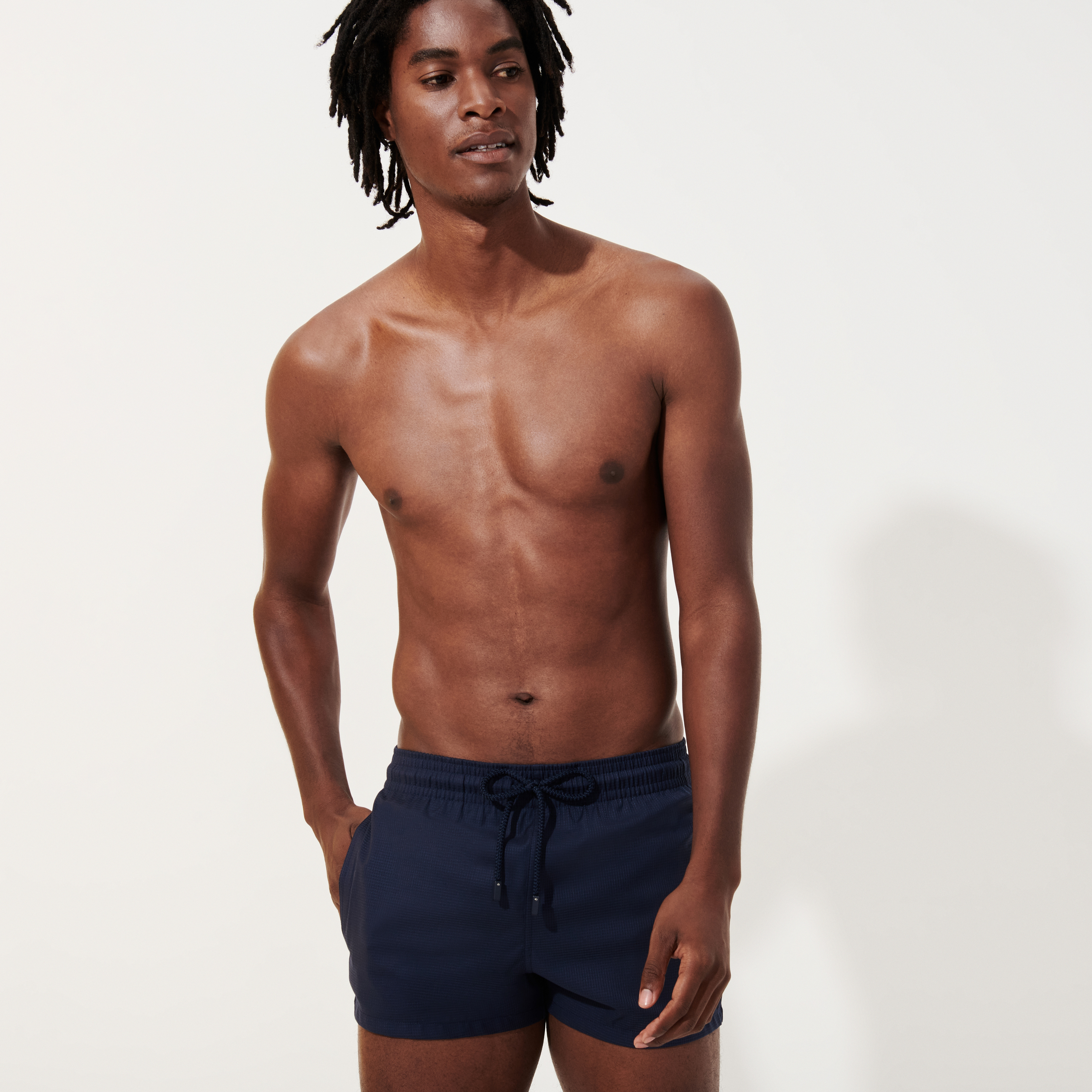 Maillot de bain homme en laine mérinos Carreaux - Vilebrequin x The  Woolmark Company