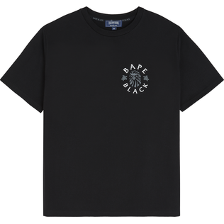 Herren Andere Bedruckt - Vilebrequin x BAPE® BLACK T-Shirt mit Logo-Print für Herren, Schwarz Vorderansicht