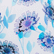 Pantalón corto de baño con cintura plana y estampado Flash Flowers para mujer Purple blue 