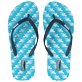Women Others Printed - Women Flip Flops Micro Waves, Lazulii blue front view