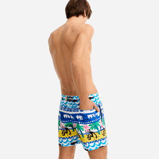 Hombre Clásico Estampado - Bañador con estampado La Mer para hombre - Vilebrequin x JCC+ - Edición limitada, Blanco supp1 Hombre Clásico Estampado - Bañador con estampado La Mer para hombre - Vilebrequin x JCC+ - Edición limitada, Blanco supp1
