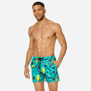 Uomo Classico Stampato - Costume da bagno uomo Turtles Beach, Veronese green frontworn Uomo Classico Stampato - Costume da bagno uomo Turtles Beach, Veronese green frontworn