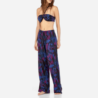 Mujer Pants Estampado - Pantalones de punto con estampado Camouflage Turtles, Ciruela frontworn Mujer Pants Estampado - Pantalones de punto con estampado Camouflage Turtles, Ciruela frontworn