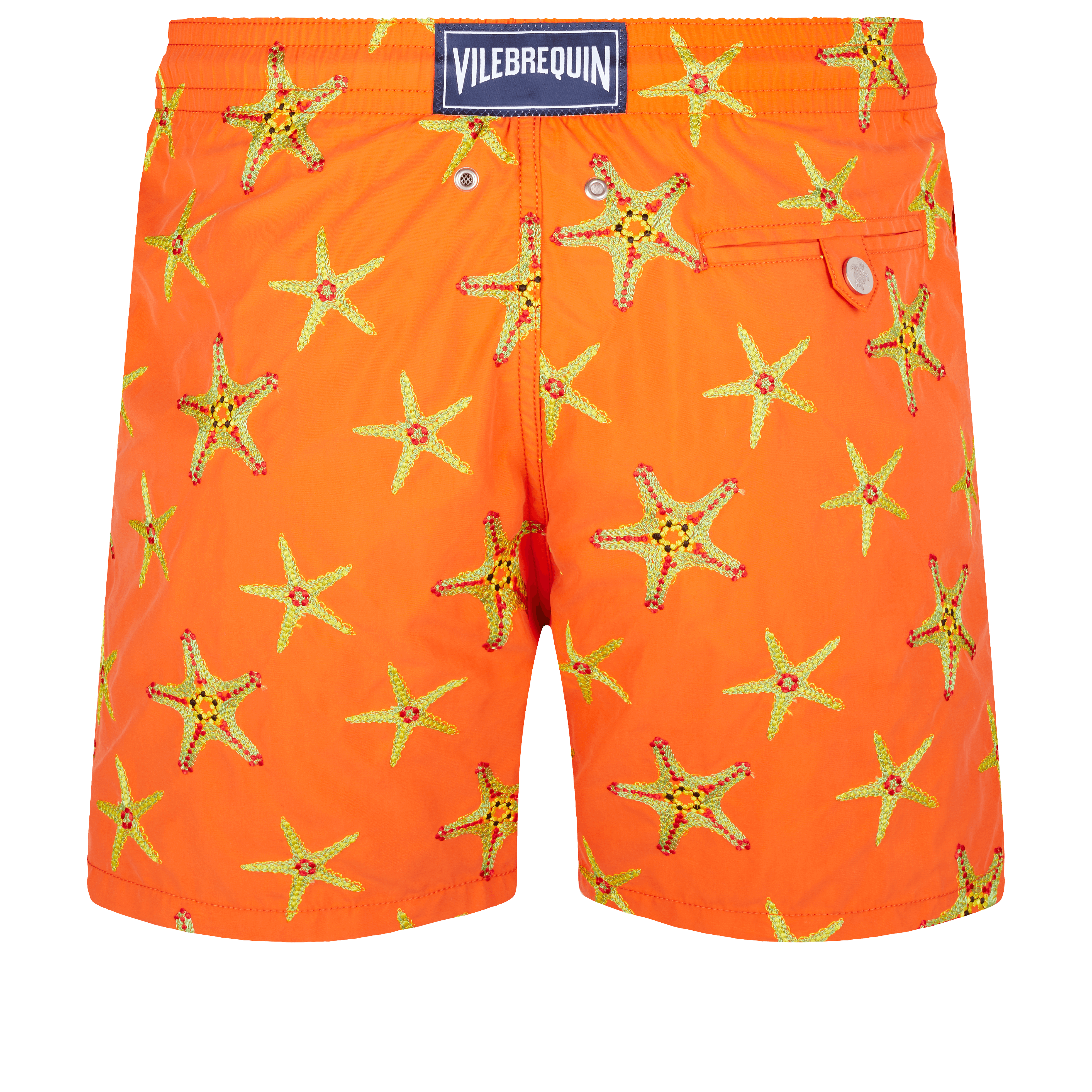 Vilebrequin Kids logo-patch starfish-print Swimming Shorts - Farfetch