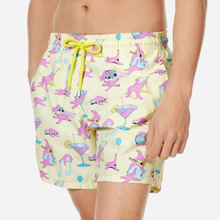 Uomo Classico Stampato - Costume da bagno uomo Jeux de Plage, Giallo supp1 Uomo Classico Stampato - Costume da bagno uomo Jeux de Plage, Giallo supp1