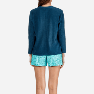 Women Others Solid - Women Terry Cloth Cardigan Sweaters Solid, Spray supp2 Women Others Solid - Women Terry Cloth Cardigan Sweaters Solid, Spray supp2