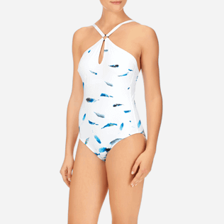 Femme Une Pièce Imprimé - Maillot une pièce Blue Breath, Blanc supp1 Femme Une Pièce Imprimé - Maillot une pièce Blue Breath, Blanc supp1
