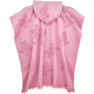 Others Solid - Jacquard Tortues Poncho in cotton, Peony back Others Solid - Jacquard Tortues Poncho in cotton, Peony back