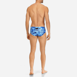 Uomo Slip e Boxer Stampato - Slip mare uomo aderenti Splash, Blu nettuno backworn Uomo Slip e Boxer Stampato - Slip mare uomo aderenti Splash, Blu nettuno backworn