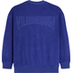 Men Others Solid - Unisex Terry Sweatshirt Solid, Purple blue back view