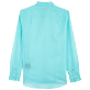 Hombre Autros Liso - Camisa en gasa de algodón de color liso unisex, Lazulii blue vista trasera