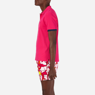 Men Others Solid - Men Cotton Pique Polo shirt Solid, Shocking pink supp3 Men Others Solid - Men Cotton Pique Polo shirt Solid, Shocking pink supp3