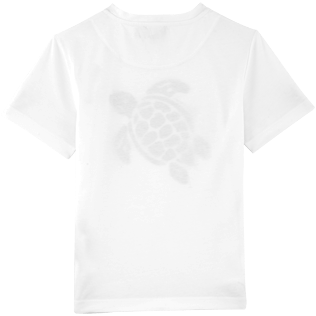 Niños Autros Estampado - Camiseta lisa de cuello redondo, Blanco back Niños Autros Estampado - Camiseta lisa de cuello redondo, Blanco back
