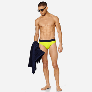 Herren Slips und Boxer Uni - Solid Badehose mit Elastikgürtel für Herren, Chartreuse supp2 Herren Slips und Boxer Uni - Solid Badehose mit Elastikgürtel für Herren, Chartreuse supp2