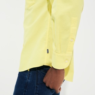 Bild von Herren Andere Uni - Solid Baumwollhemd für Herren, Zitrone Details Ansicht 1 Bild von Herren Andere Uni - Solid Baumwollhemd für Herren, Zitrone Details Ansicht 1