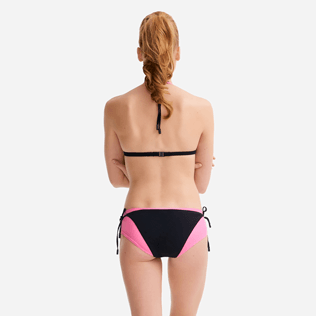 Women Classic brief Solid - Women bicolor bikini bottom trompe-l'oeil effect - Vilebrequin x JCC+ - Limited Edition, Pink polka backworn Women Classic brief Solid - Women bicolor bikini bottom trompe-l'oeil effect - Vilebrequin x JCC+ - Limited Edition, Pink polka backworn