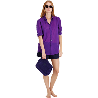 Andere Uni - Unisex Solid Hemd aus Baumwollschleier, Pflaume supp4 Andere Uni - Unisex Solid Hemd aus Baumwollschleier, Pflaume supp4