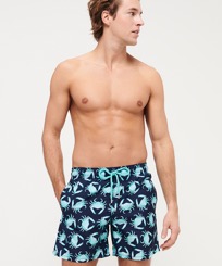 Men Classic Printed - Men Swimwear Only Crabs !, Navy front worn view