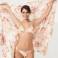 Women 020 Printed - Women Bikini Bottom Tanga Kaleidoscope, Camellia details view 6
