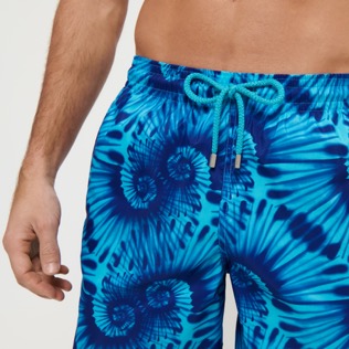 Men Short classic Printed - Men Swimwear Long Ultra-light and packable Nautilius Tie & Dye, Azure details view 1