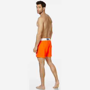 Men Ultra-light classique Solid - Men Swim Trunks Ultra-Light and Packable Solid Bicolore Fluo, Neon orange backworn Men Ultra-light classique Solid - Men Swim Trunks Ultra-Light and Packable Solid Bicolore Fluo, Neon orange backworn
