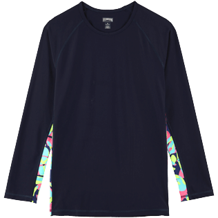 Photo de Homme AUTRES Imprimé - T-shirt anti UV homme manches longues 2021 Neo Turtles, Bleu marine vue de face Photo de Homme AUTRES Imprimé - T-shirt anti UV homme manches longues 2021 Neo Turtles, Bleu marine vue de face