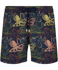 Herren Andere Bestickt - Octopussy Badeshorts mit Stickerei für Herren – Limitierte Serie, Marineblau Vorderansicht