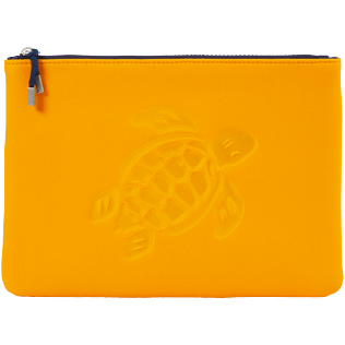 Andere Bedruckt - Turtle Strandbeutel mit Reißverschluss, Yellow Vorderansicht