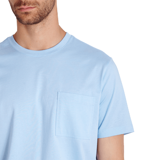 Men Others Solid - Men Pima Cotton Jersey T-Shirt Solid, Sky blue supp1 Men Others Solid - Men Pima Cotton Jersey T-Shirt Solid, Sky blue supp1
