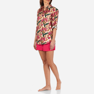 Chemises Imprimé - Chemise en Voile de Coton Unisexe Paradise 3D, Nude frontworn Chemises Imprimé - Chemise en Voile de Coton Unisexe Paradise 3D, Nude frontworn