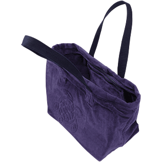 Altri Unita - Borsa da spiaggia grande in spugna tinta unita Jacquard, Midnight blue backworn Altri Unita - Borsa da spiaggia grande in spugna tinta unita Jacquard, Midnight blue backworn