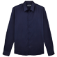 Men Others Solid - Unisex Cotton Shirt Solid, Navy front Men Others Solid - Unisex Cotton Shirt Solid, Navy front