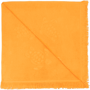 Others Solid - Beach Towel Fouta Jacquard Tortues, Mango back Others Solid - Beach Towel Fouta Jacquard Tortues, Mango back