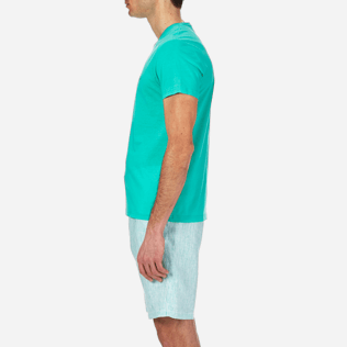 Homme AUTRES Uni - T-shirt en Coton mercerisé Homme Uni, Vert veronese supp3 Homme AUTRES Uni - T-shirt en Coton mercerisé Homme Uni, Vert veronese supp3