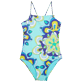 Niñas Autros Estampado - Bañador con estampado Kaleidoscope para niña, Laguna front Niñas Autros Estampado - Bañador con estampado Kaleidoscope para niña, Laguna front