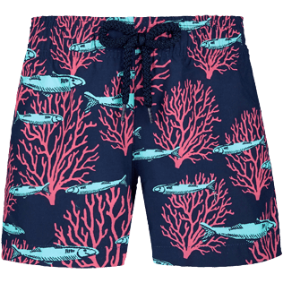 Girls Swim Short Coral & Fish | Vilebrequin Website | GAYC0B04