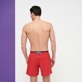 Herren Klassische dünne Stoffe Uni - Solid Bicolore Badeshorts für Herren, Peppers Rückansicht getragen