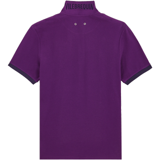 Men Others Solid - Men Cotton Polo Shirt Solid, Plum back Men Others Solid - Men Cotton Polo Shirt Solid, Plum back