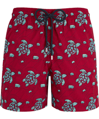 男士 Turtles Jewels 刺绣泳裤 - 限量版 Red 正面图