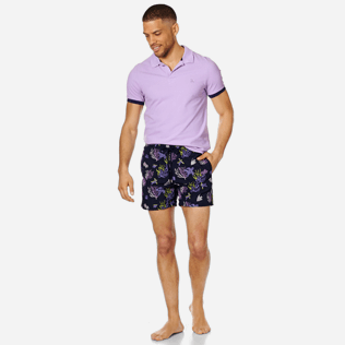 Hombre Bordados Bordado - Bañador con bordado Coral and Turtles para hombre - Edición Limitada, Azul marino supp2 Hombre Bordados Bordado - Bañador con bordado Coral and Turtles para hombre - Edición Limitada, Azul marino supp2