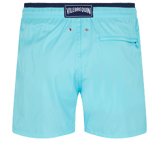 Men Ultra-light classique Solid - Men Swim Trunks Solid Bicolore, Lazulii blue back view