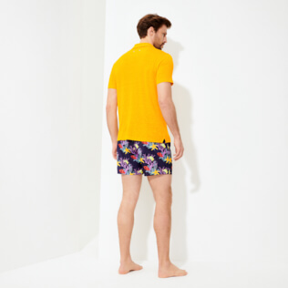 Uomo Altri Unita - Polo uomo in jersey di lino tinta unita, Curry supp4 Uomo Altri Unita - Polo uomo in jersey di lino tinta unita, Curry supp4