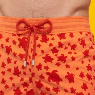Men Others Magic - Men Swim Trunks Turtles In The Sky Flocked, Guava details view 1
