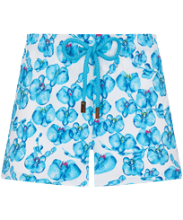 Women Others Printed - Women Swim Short Orchidees, White front view