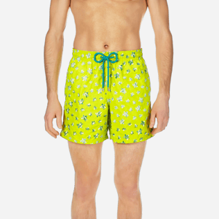 Men Classic / Moorea Embroidered - Men Swimtrunks Embroidered Micro ronde des tortues - Limited Edition, Chartreuse supp1 Men Classic / Moorea Embroidered - Men Swimtrunks Embroidered Micro ronde des tortues - Limited Edition, Chartreuse supp1