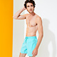 Hombre Clásico Liso - Bañador de color liso para hombre, Lazulii blue detalles vista 2