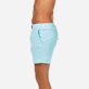 男款 Flat belts 纯色 - 男士纯色平带弹力泳裤, Lagoon 细节视图3