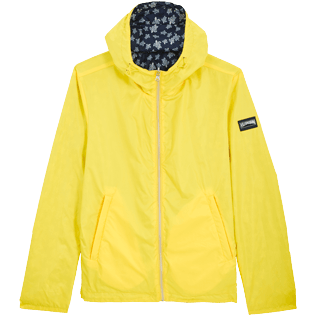 Picture of Others Printed - Reversible Windbreaker Jacket Micro Ronde des Tortues, Lemon details view 6 Picture of Others Printed - Reversible Windbreaker Jacket Micro Ronde des Tortues, Lemon details view 6