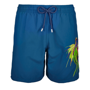 Hombres Corte Clásico Bordado - Bañador con bordado Birds of Paradise para hombre, Spray front Hombres Corte Clásico Bordado - Bañador con bordado Birds of Paradise para hombre, Spray front